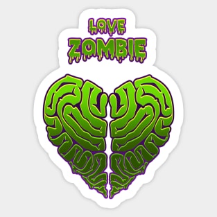 Love Zombie Sticker